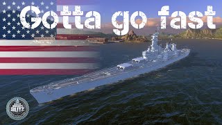 Premium US Battleship quotRhode Islandquot Review  World of Warships Blitz [upl. by Nnairol]