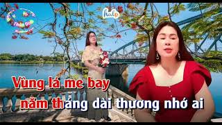 Vùng Lá Me Bay  karaoke song ca thiếu giọng nam [upl. by Arlana]