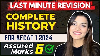 6 marks done ✅ History last minute Revision for AFCAT 1 2024  AFCAT GK By Vaishalli Ma’am AIR 26 [upl. by Eisdnyl53]