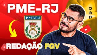 PMERJ MODELO PRONTO DE REDAÇÃO  FGV 2024 [upl. by Dloreh]