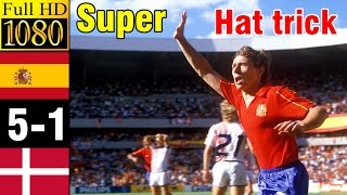 Spain 51 Denmark world cup 1986  Full highlight  1080p HD  Butragueño [upl. by Cavit]