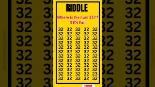 Can You Find the number 23 🤔 Comment Your Answers viralvideo viralshorts shorts puzzle maths [upl. by Donnie]