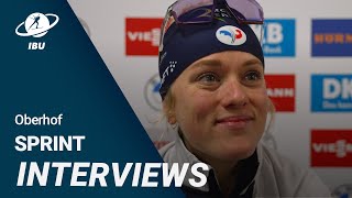 World Cup 2324 Oberhof Women Sprint Interviews [upl. by Asihtal]