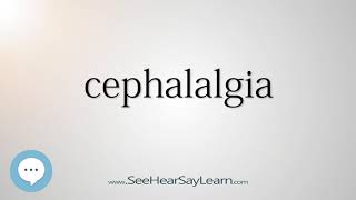 cephalalgia Every English Word Pronounced 📕🔊🗣️😎✅ [upl. by Icats]