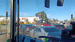 Almost full route visual  Metrobus Fastway 20 Pease Pottage  Horley Town Ctr  6057 LV23 EDU [upl. by Rahal]