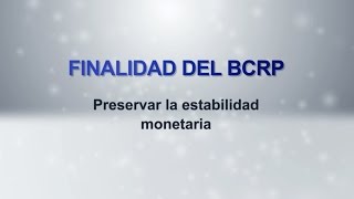 Video Institucional Finalidad del BCRP [upl. by Favin]