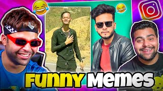 Funniest Instagram Memes ft Elvish Yadav 🤣  Meme Review [upl. by Karie398]