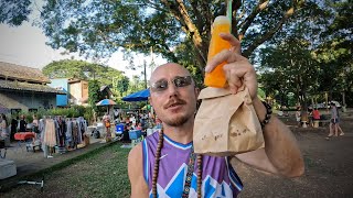 “We found these on the road” PAI COMMUNITY SATURDAY MARKET 12th October 🧃MUFFINS amp JUICE Thailand 🇹🇭 [upl. by Anaxor554]