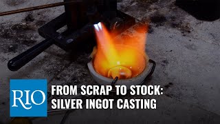 From Scrap to Stock Silver Ingot Casting [upl. by Anehsat]