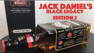 Black Legacy Edition 2 Old No7 Jack Daniels Tennessee Whiskey collectible bottle 2019 [upl. by Yelraf376]