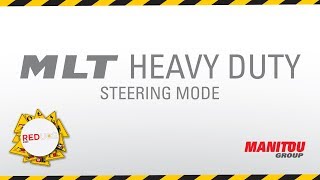 Manitou  Telehandler  MLT Heavy Duty  Steering Modes [upl. by Leirda]