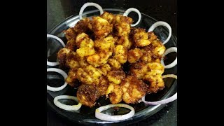 Prawn 65How to make prawn 65 raal varuval seyvadhu eppadi [upl. by Diandra92]