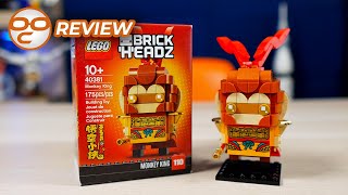 LEGO Monkey King BrickHeadz 40381 Review A Lot to Like [upl. by Krystal626]