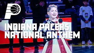 Indiana Pacers National Anthem  February 26 2024 [upl. by Uile]