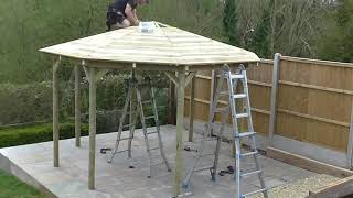 38m Octagonal Gazebo Build in Wiltshire [upl. by Aloisia]