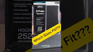 How Thick is Too Thick BCW ZFolio Toploader Thickness test sportscards storage [upl. by Gnehc]