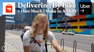 Delivering Uber Eats amp DoorDash On My Bike Vs A Car  How Much I Make In A Shift [upl. by Wilkens]