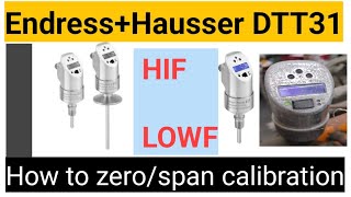 EndressHauser DTT31 flowphant calibration in english [upl. by Ael]