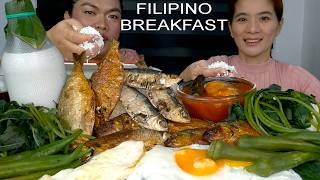 FILIPINO BREAKFAST MUKBANG GATAS DAMULAG AT TUYO  MUKBANG PHILIPPINES [upl. by Batsheva238]