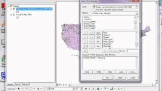 How to Select Features by Attributes in ArcMap Tutorial [upl. by Aihsekan]