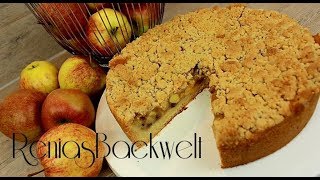 Apfelkuchen mit Zimt Streusel WAHNSINNIG Saftig amp Einfach amp Lecker [upl. by Leitao]