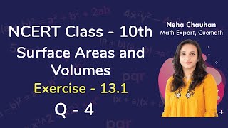 Class 10 Chapter 13 Ex 131 Q 4 Surface Areas and Volumes Maths NCERT CBSE [upl. by Leimad662]