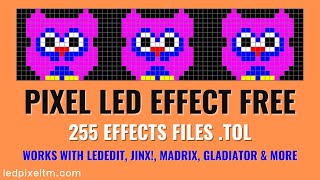 Pixel LED Effects Free Download – 255 Effects Files Tol [upl. by Saum]