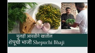 चवदार रंगतदार शेपूची भाजी सुकी भाजीShepuchi Bhaji Suva SabziTiffin Recipe [upl. by Chick608]