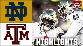 Notre Dame Fighting Irish vs Texas AampM Aggies  Full Game Highlights  ESPN College Football [upl. by Sirrom]