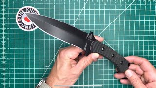 TOPS Szabo Express Double Edge  Fixed Blade Knife Up Close [upl. by Heigl492]