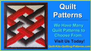 Twisted Bargello Quilt Pattern Lightning Strikes Quilt  3D Quilt Patterns  Free Quilting Patterns [upl. by Anivas472]