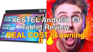 Yestel android 13 tablet review 11inch display 16gb ram 256gb rom [upl. by Publias501]