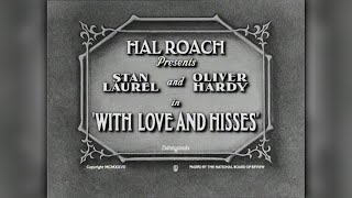 Laurel amp Hardy With Love And Hisses 1927  Silent Short [upl. by Etteiram620]