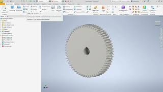 Modellazione di una ruota dentata con Inventor [upl. by Wrigley]