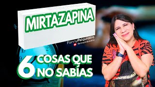 MIRTAZAPINA 6 COSAS QUE NO SABÍAS [upl. by Blinnie144]