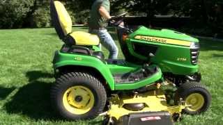 How To Install or Remove A Drive Over Mower Deck  John Deere X700 Signature Series [upl. by Myron977]