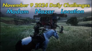 Red Dead Online Daily Challenges Madam Nazar Location November 9 2024 rdr2 rdo reddead2online [upl. by Areikahs]