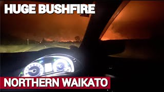 Huge Meremere Bushfire  23102024 [upl. by Einiar]