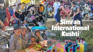 Simran International kushti  Chauntraela  Bir Tibetan Women Association Open Market in Mela [upl. by Airtened]