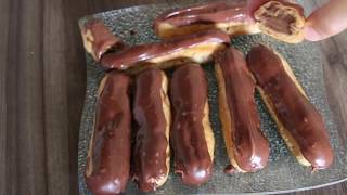 recette des éclairs au chocolat étape par étape [upl. by Orella]