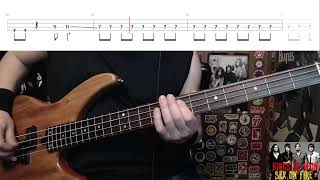 Sex On Fire by Kings Of Leon  Bass Cover with Tabs PlayAlong [upl. by Alfy]