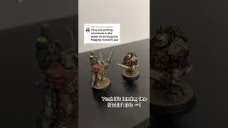 Turning the frickin Nids 🏳️‍🌈 warhammerlore minuaturepainting warhammer40k tyranids [upl. by Anrev]