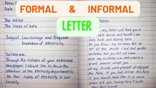 Formal and Informal letter writing in English [upl. by Nos]