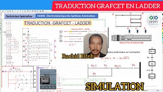 TRADUCTION GRAFCET LADDER EQUATION DES ETAPES  SIMULATION LOGO SIEMENS REACTEUR MACHINE [upl. by Toshiko53]