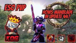 ESO PvP Manblade Madness DEATHLESS STREAM  testing surprise attack [upl. by Yusem]