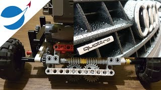 LEGO Torsen Differential  How AUDI QUATTRO works [upl. by Corvese570]