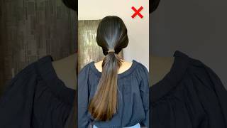 Stop Doing This ❌  hairstyle ponytail hairtutorial shorts [upl. by Eicyac]