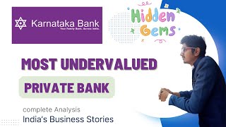 Karnataka Bank  Hidden Gem  Most Undervalued Private Bank [upl. by Enirehtakyram]