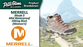 Merrell Moab 3 Mid Waterproof Hiking Boot Womens  S23 Product Breakdown [upl. by Zeculon]