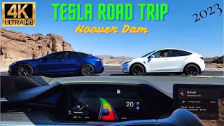 Tesla road trip to Hoover Dam 2023 [upl. by Aholah]